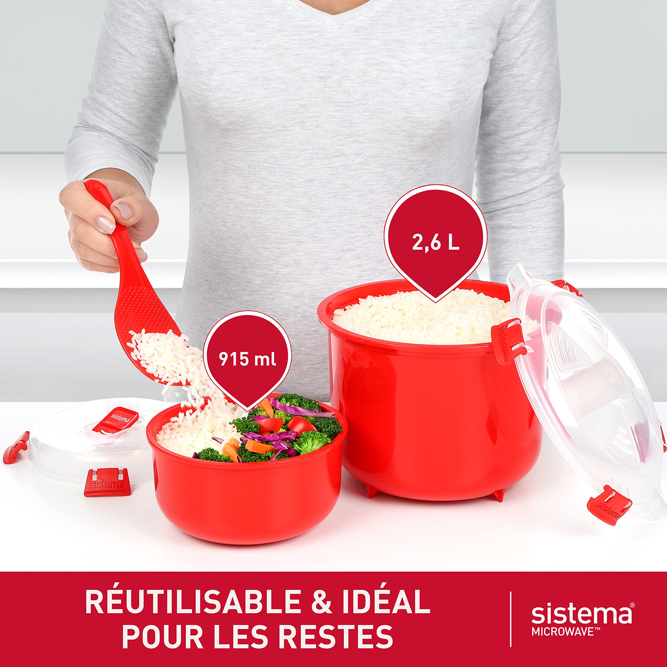 sistema-cuiseur-riz-micro-ondes-2-6-l-r-cipient-rond-915-ml-lot-2-pi-ces-sans-bp image 7