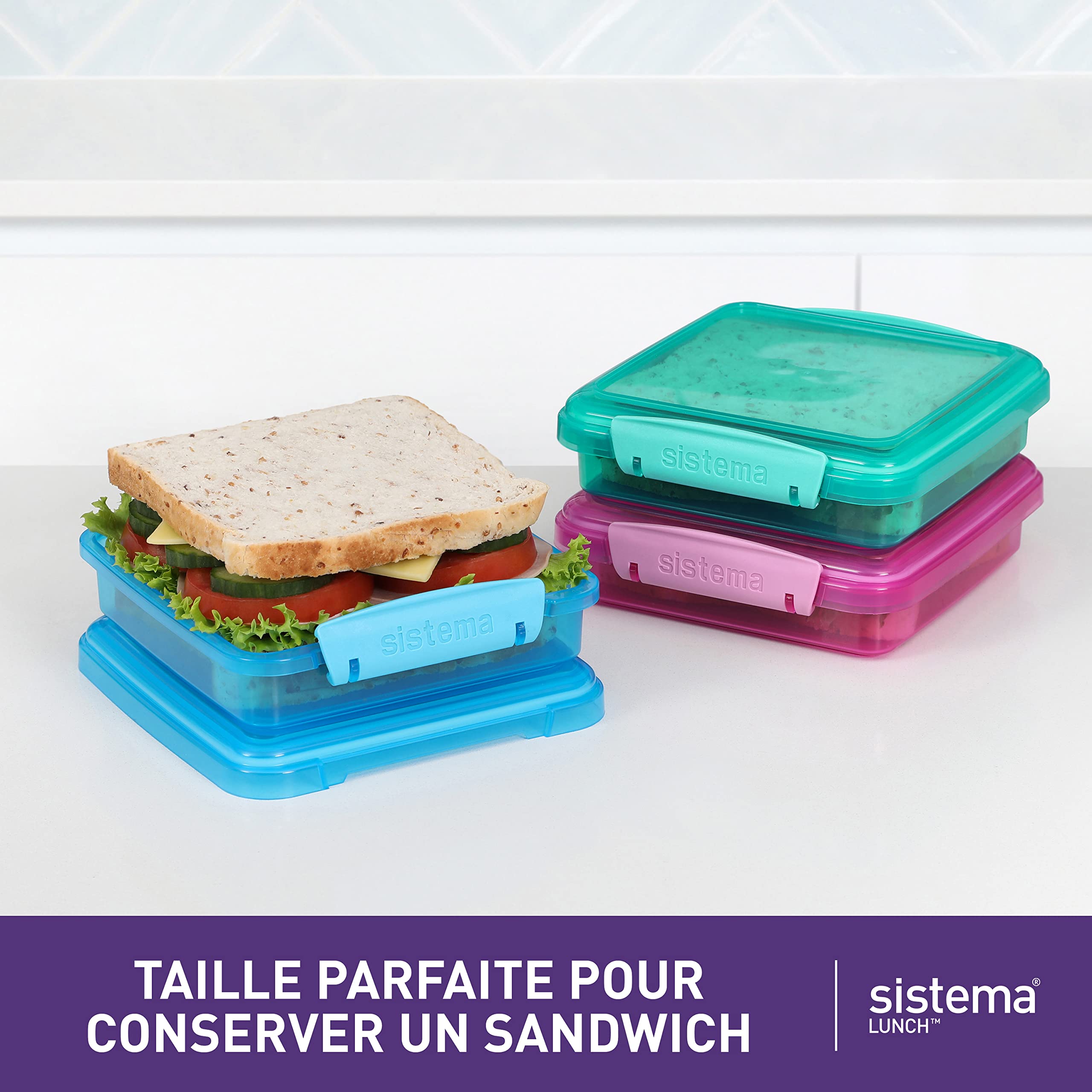 sistema-lot-de-3-bo-tes-sandwich-450-ml-klip-it-sans-bpa image 3