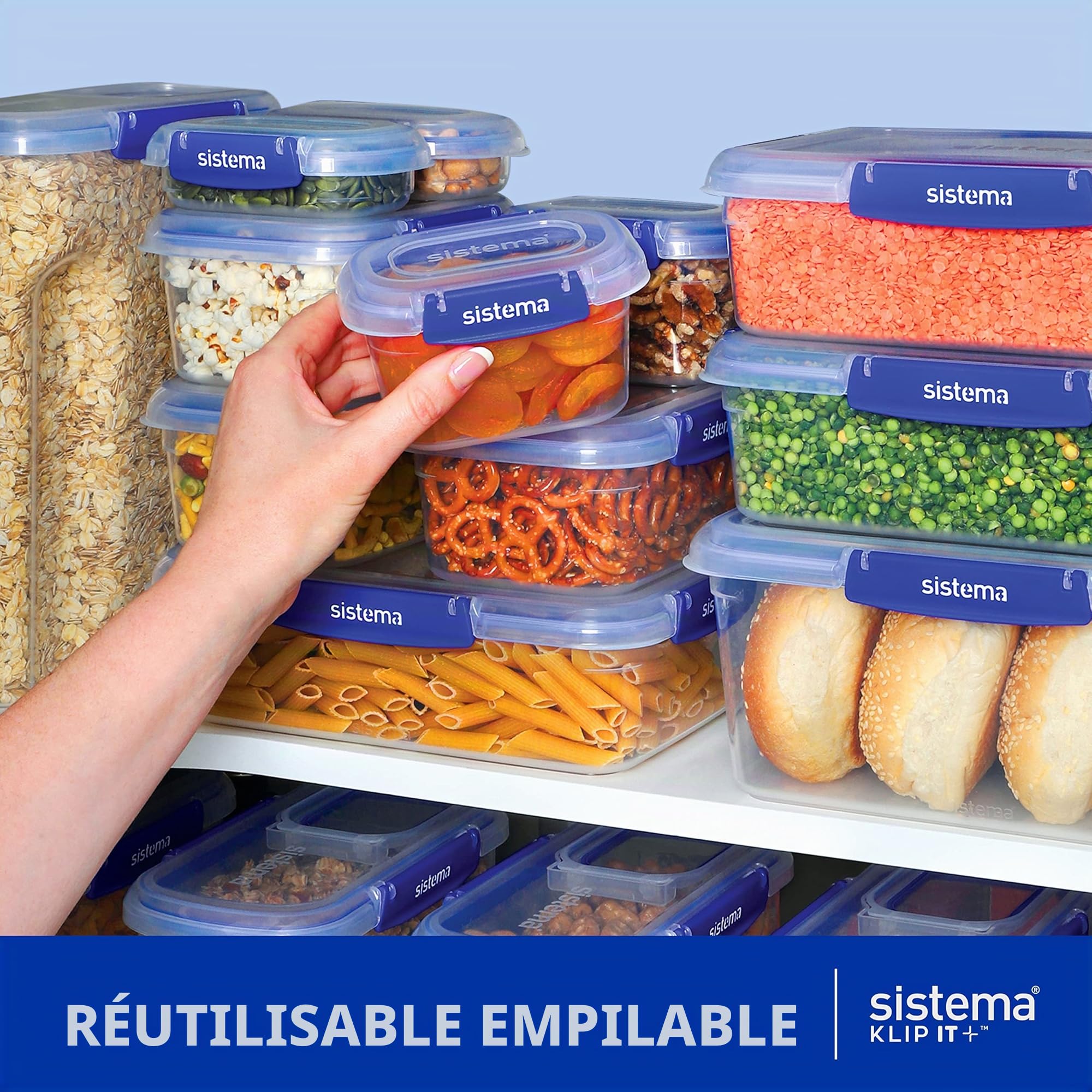 sistema-klip-it-plus-r-cipient-alimentaire-rectangulaire-7-5-l-bo-te-herm-tique- image 2