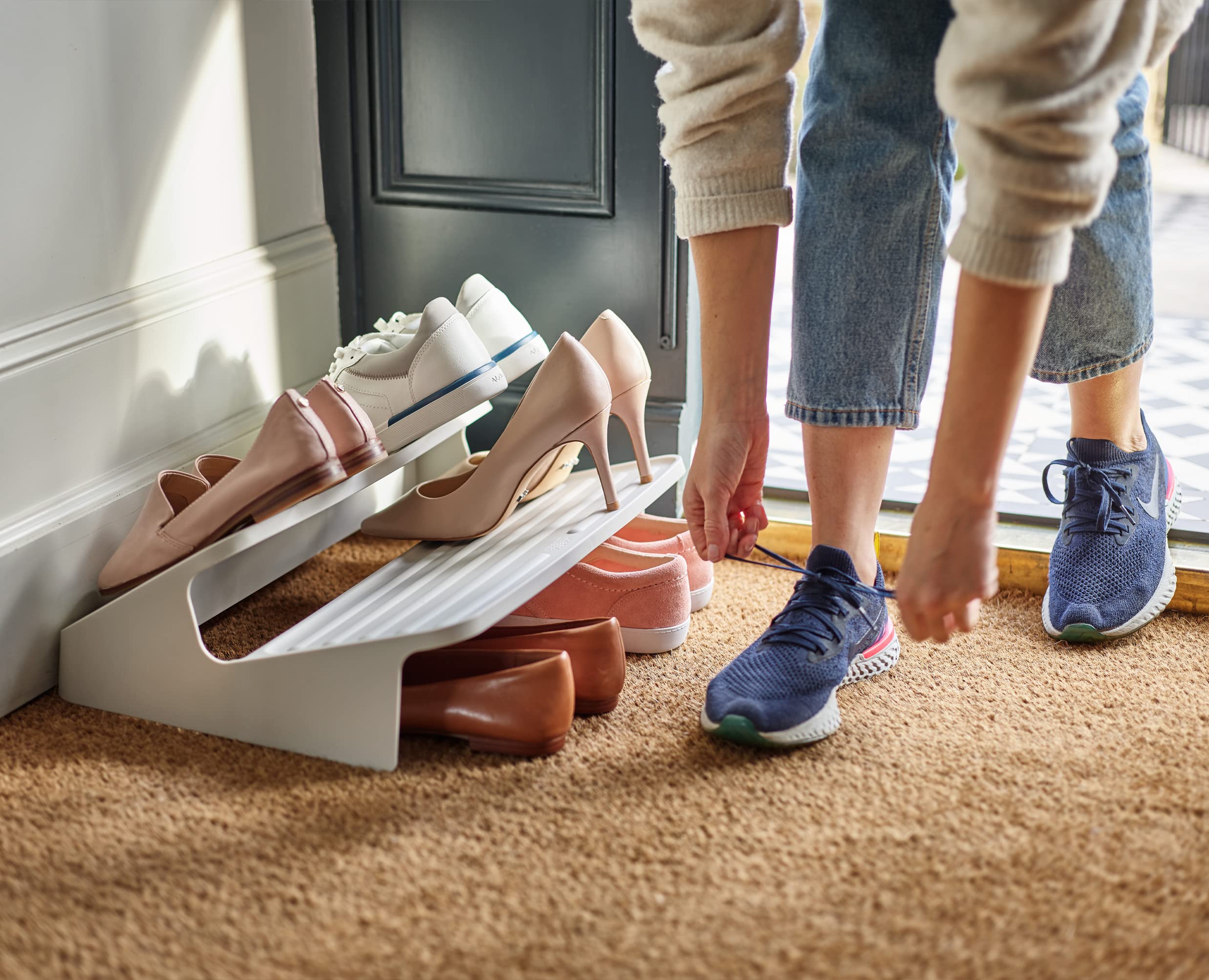joseph-joseph-shoe-in-rangement-chaussures-2-tages-empilable-jusqu-6-paires-surf image 5