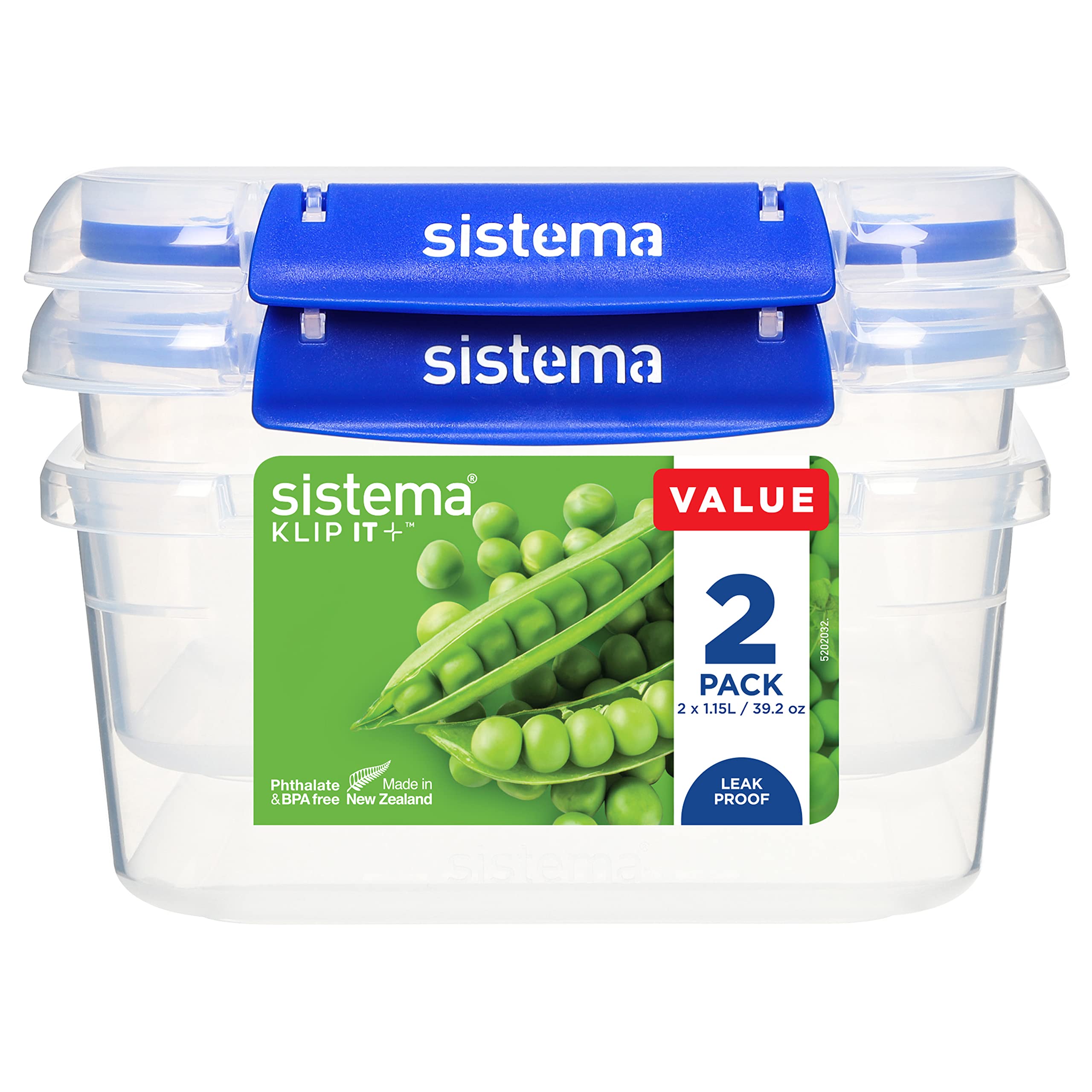 sistema-klip-it-plus-r-cipients-de-conservation-alimentaire-1-15-l-lot-de-2-tanc image 1