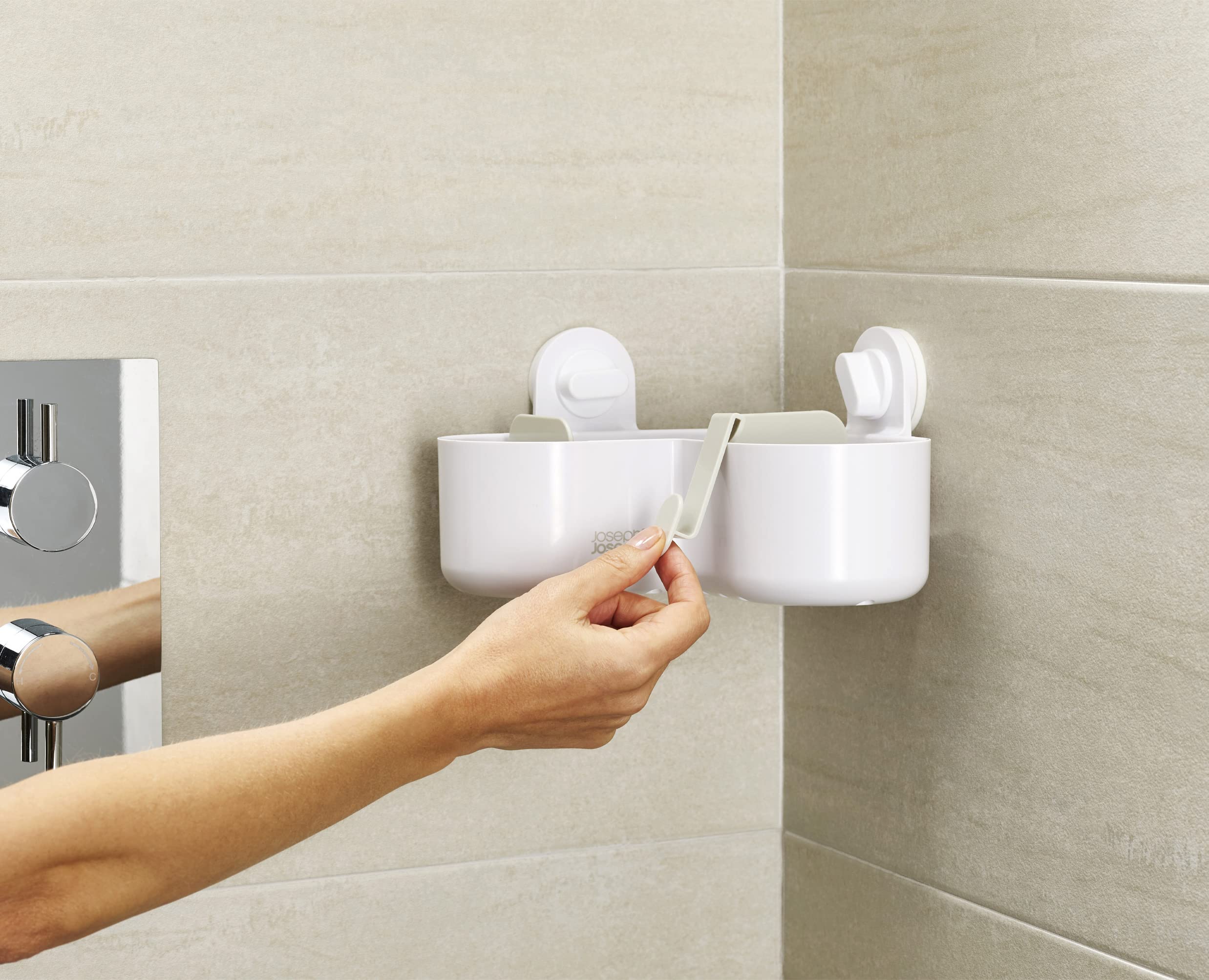 joseph-joseph-duo-organiseur-d-tag-re-de-douche-d-angle-rangement-salle-de-bain- image 4