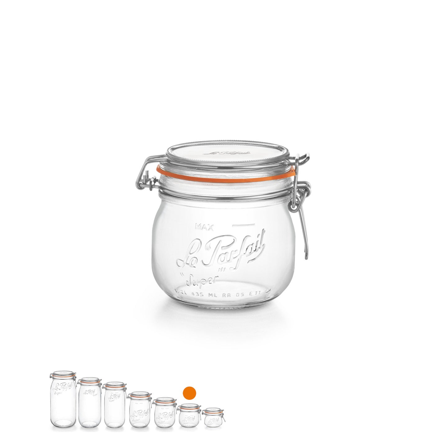 le-parfait-super-set-de-bocaux-en-verre-grav-s-avec-fermeture-m-canique-pour-con image 4