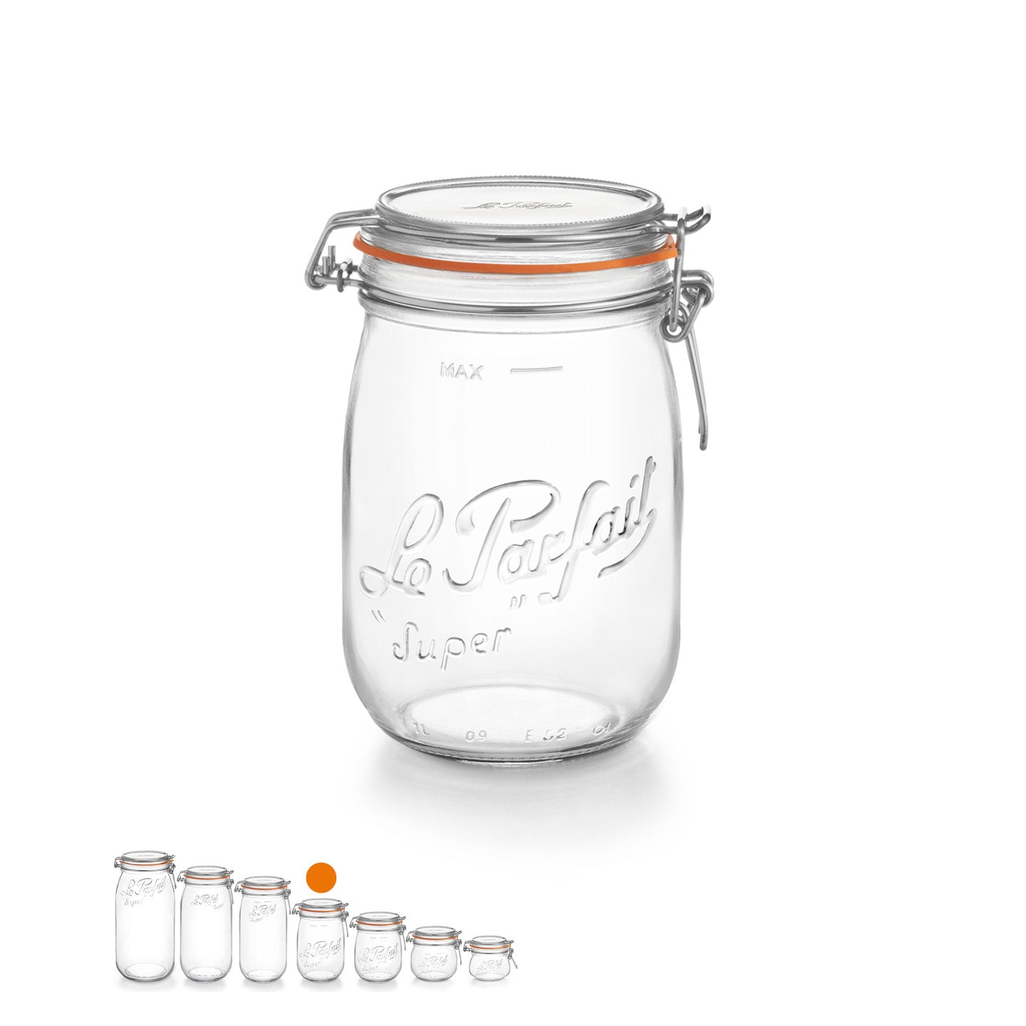 le-parfait-super-set-de-bocaux-en-verre-grav-s-avec-fermeture-m-canique-pour-con image 8