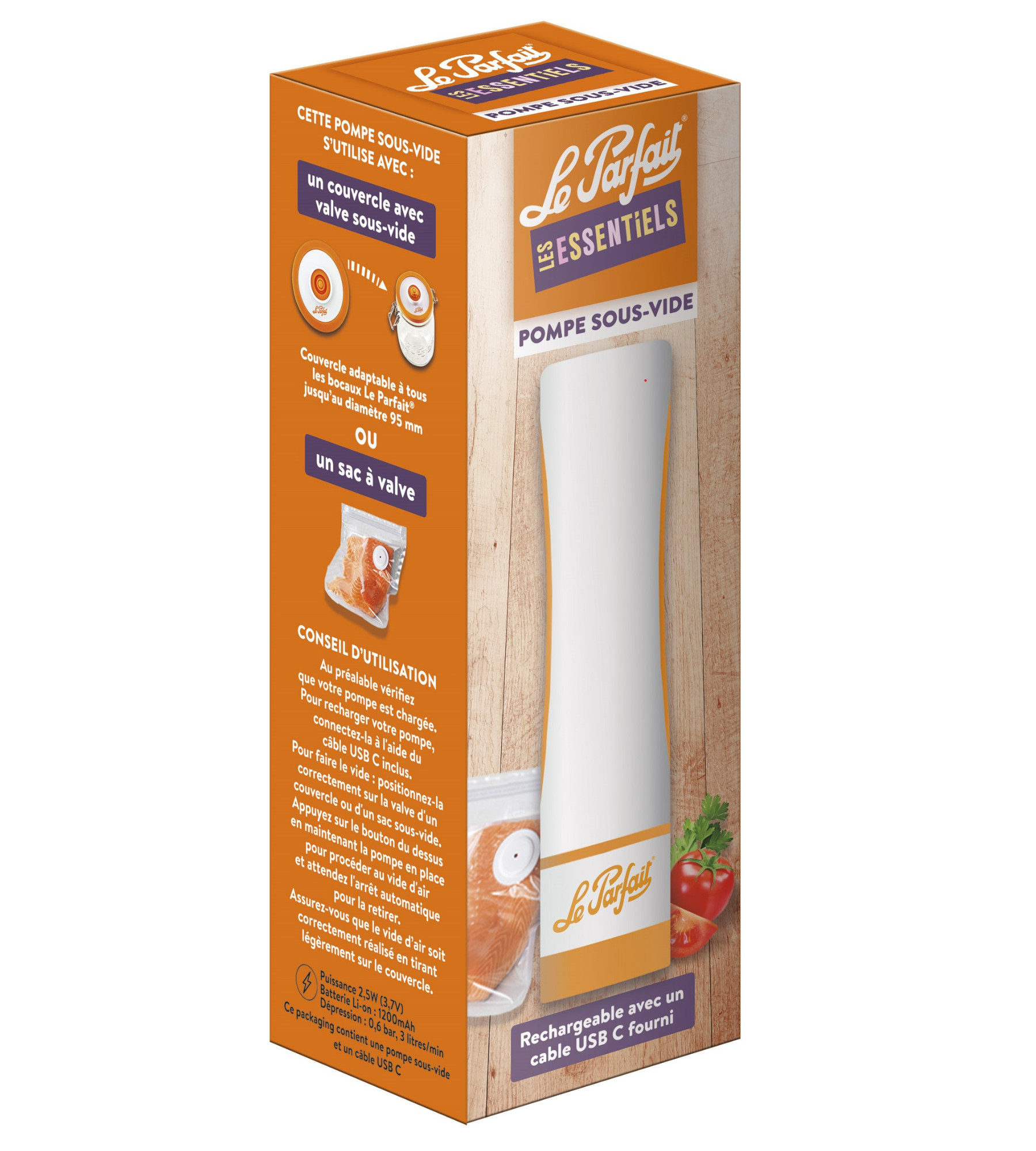 le-parfait-pompe-sous-vide-rechargeable-gamme-les-essentiels image 3
