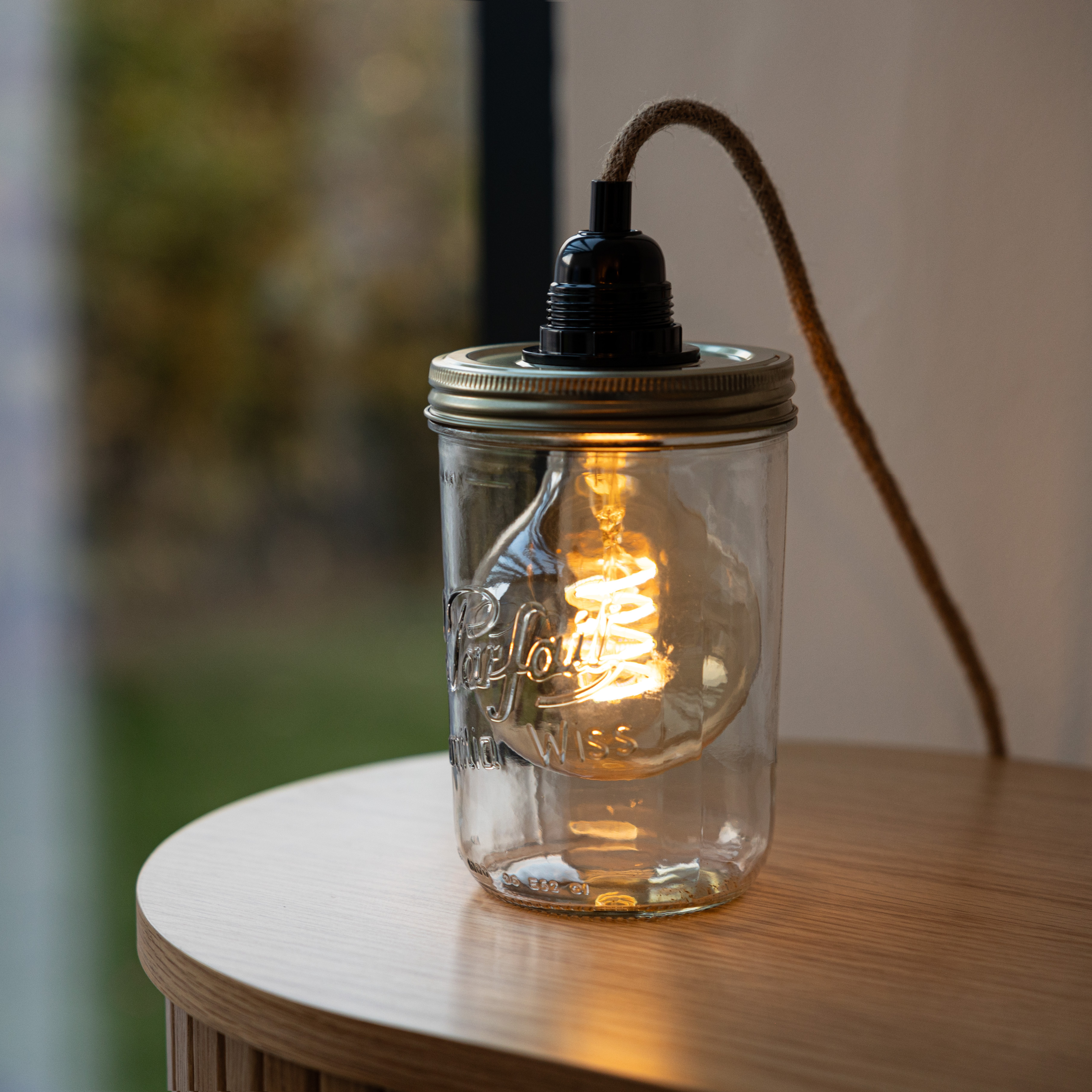 le-parfait-x-hoopzi-kit-lampe-bocal-en-verre-4-couleurs-cordon-tiss-4-5m-douille image 7