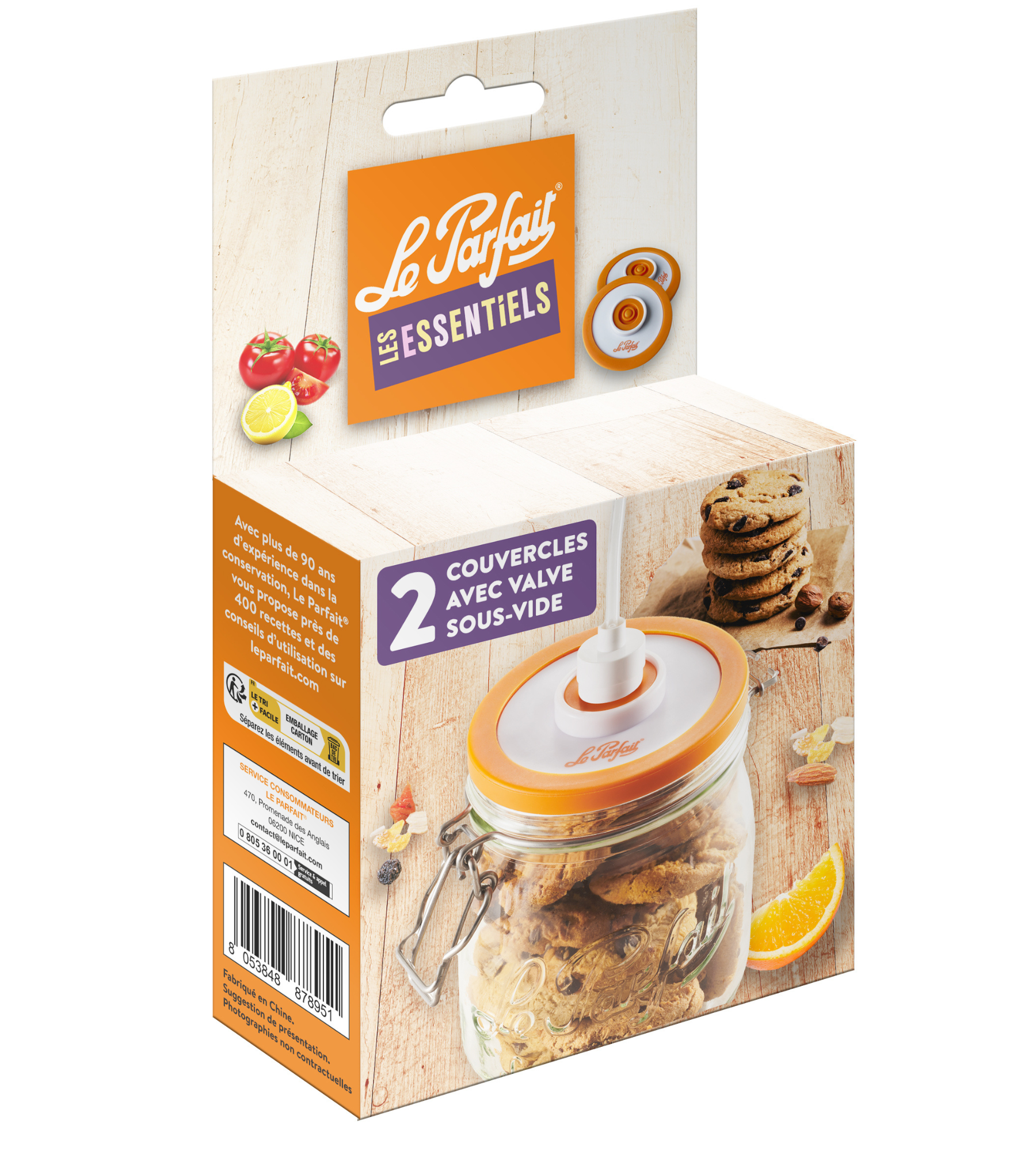 le-parfait-couvercles-sous-vide-avec-valve-gamme-les-essentiels-lot-de-2-pour-bo image 2