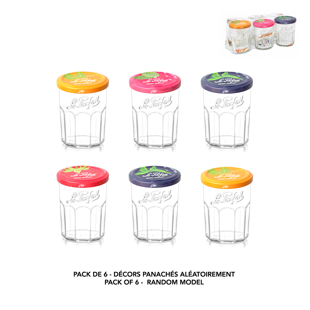 le-parfait-set-de-6-confituriers-en-verre-324-ml-et-385-ml-conservation-des-conf image 3