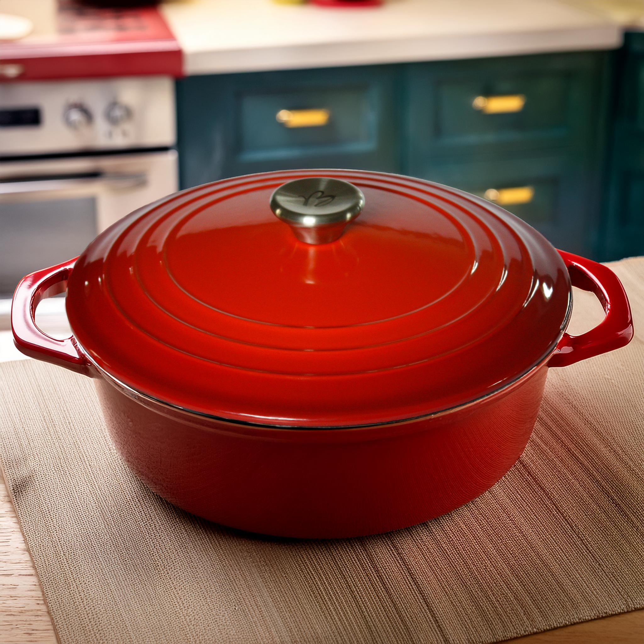 le-parfait-cocotte-ronde-en-fonte-3-85-l-d-grad-rouge-compatible-induction-et-fo image 2
