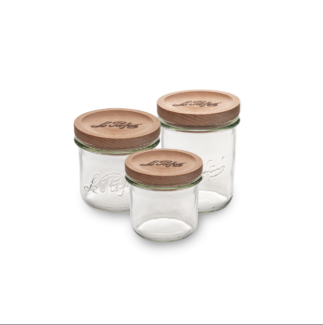 le-parfait-bocal-verre-dition-bois-couvercle-h-tre-naturel-joint-silicone-255-ml image 4