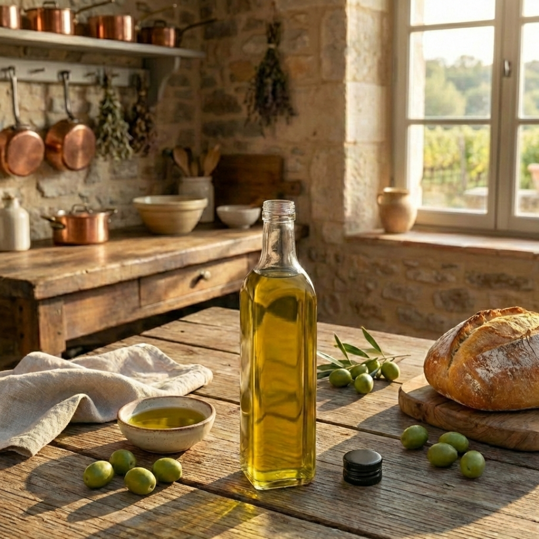le-parfait-bouteille-marasca-carr-e-en-verre-blanc-transparent-pour-huile-d-oliv image 5
