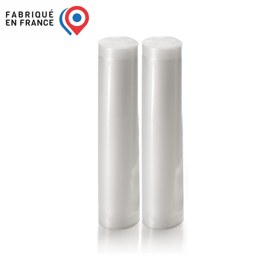 le-parfait-rouleaux-sous-vide-gaufr-s-lot-de-2-films-de-mise-sous-vide-pa-pe-100 image 1
