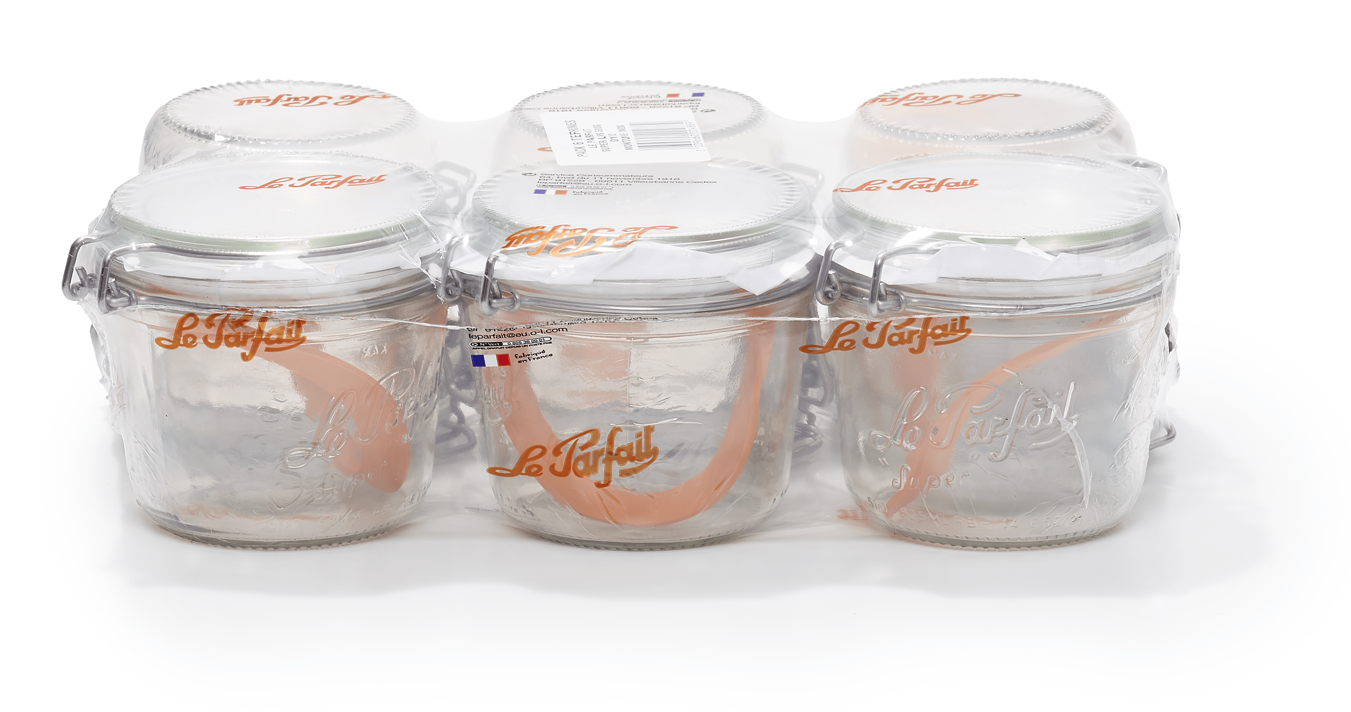 le-parfait-super-terrine-lot-de-6-terrines-en-verre-pour-st-rilisation-de-terrin image 1